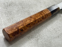 Load image into Gallery viewer, Keskin Migaki Kiritsuke 230mm Amboyna Burl &amp; Buffalo Horn with sheath