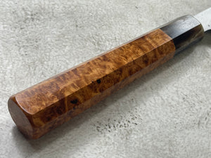 Keskin Migaki Kiritsuke 230mm Amboyna Burl & Buffalo Horn with sheath