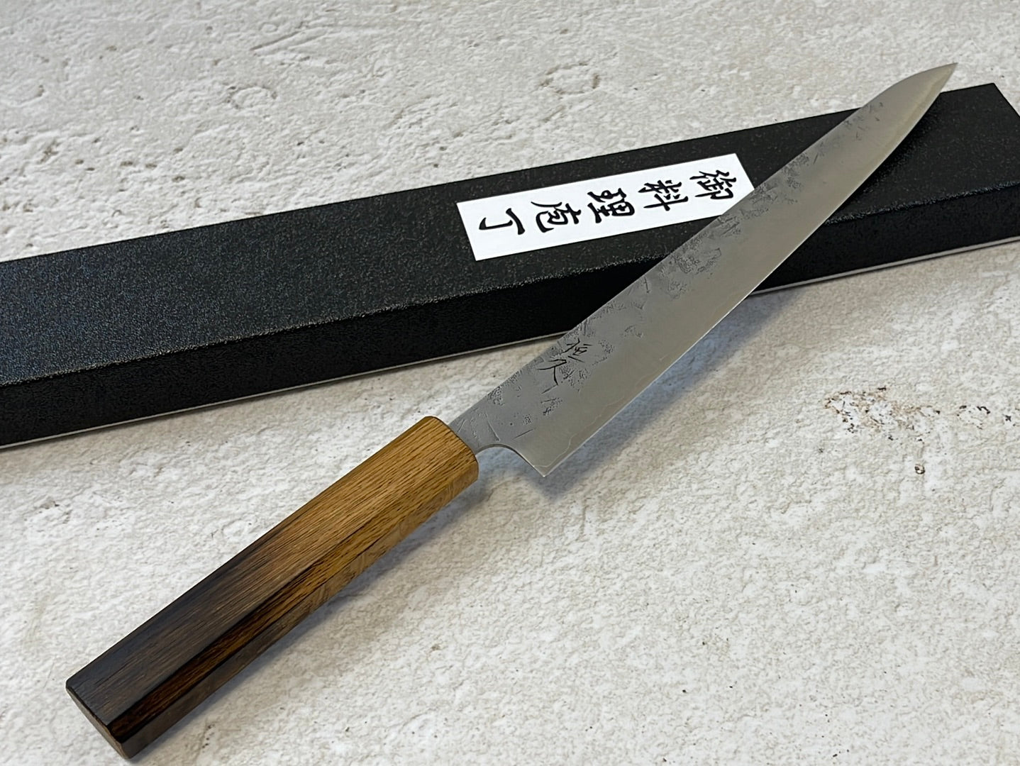 Tsunehisa SLD Washiji KOY Sujihiki Knife 240mm - Made in Japan 🇯🇵 Oak Yaki Handle