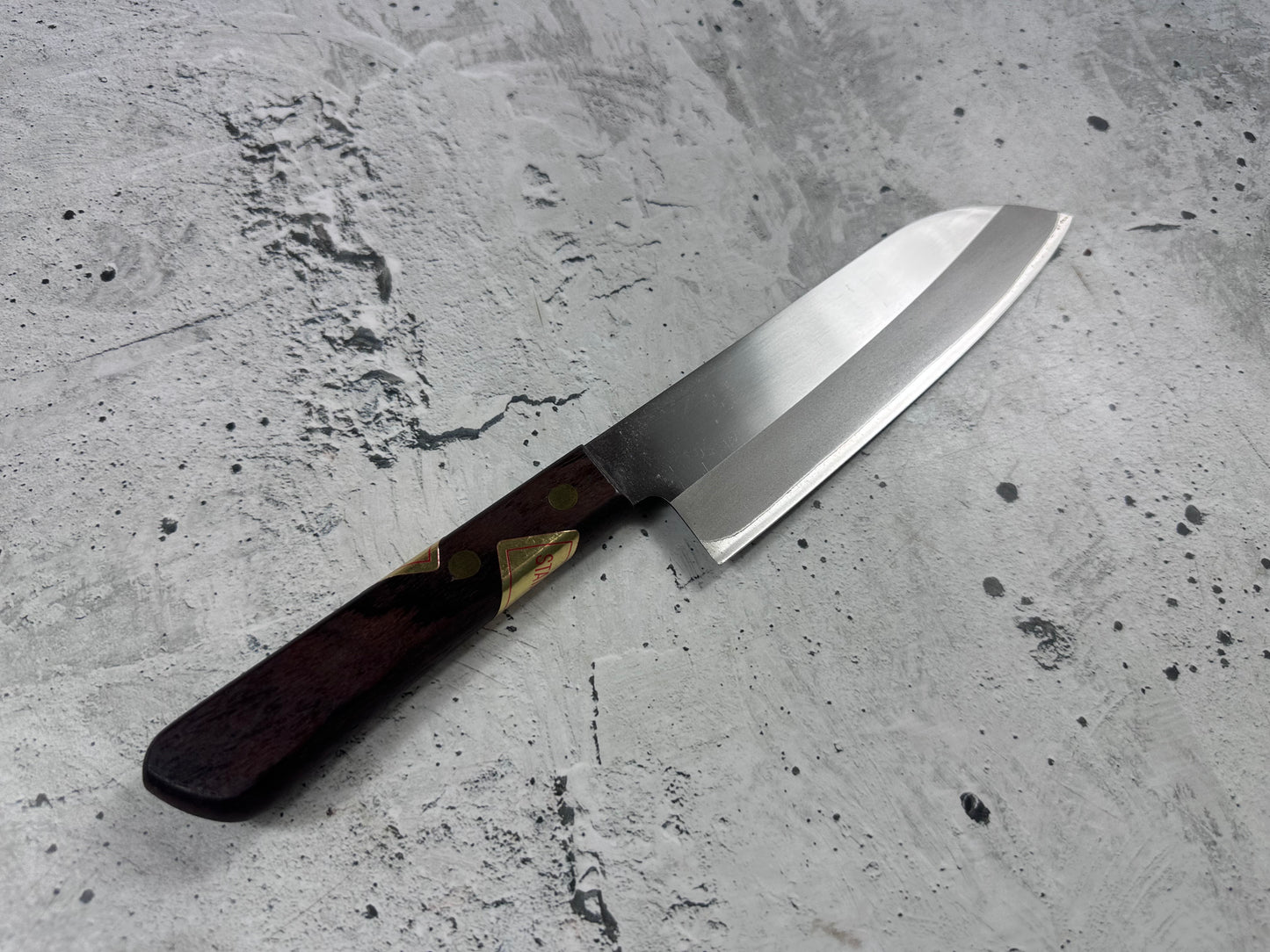 Vintage Toroku Honcho Suten Santoku Knife 170mm Stainless Steel 2167
