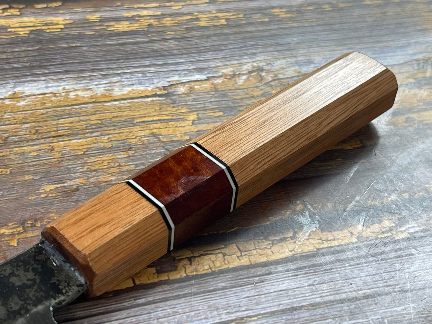 HG Blade Kiritsuke Knife 210mm Kurouchi Finish 1084 High Carbon Steel