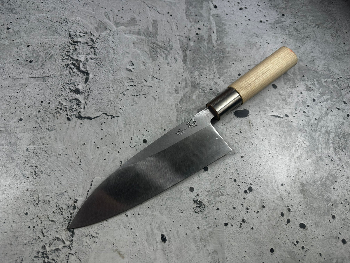 Vintage Nara Senjuin Deba Knife 180mm Carbon Steel 2298