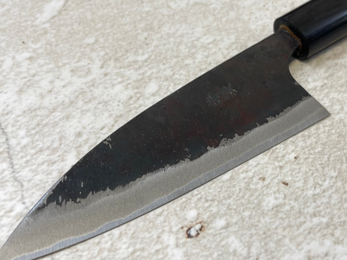 Tsunehisa Shirogami Kurochi Finish Ko-Bocho Knife 120mm - Made in Japan 🇯🇵