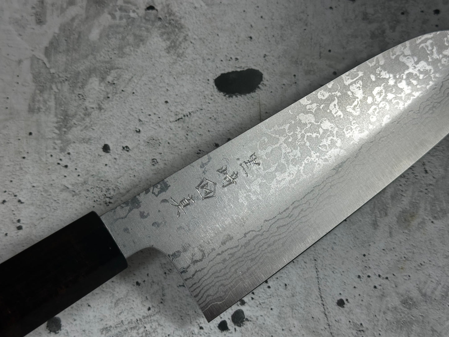 Makoto Kurosaki  VG7 Damascus  Santoku Knife 165mm