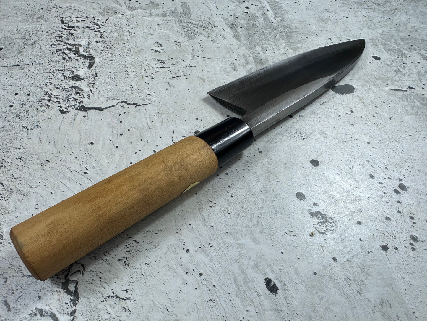 Vintage Sakai Naosuke Kanemasa Deba Knife 170mm Carbon Steel 2142