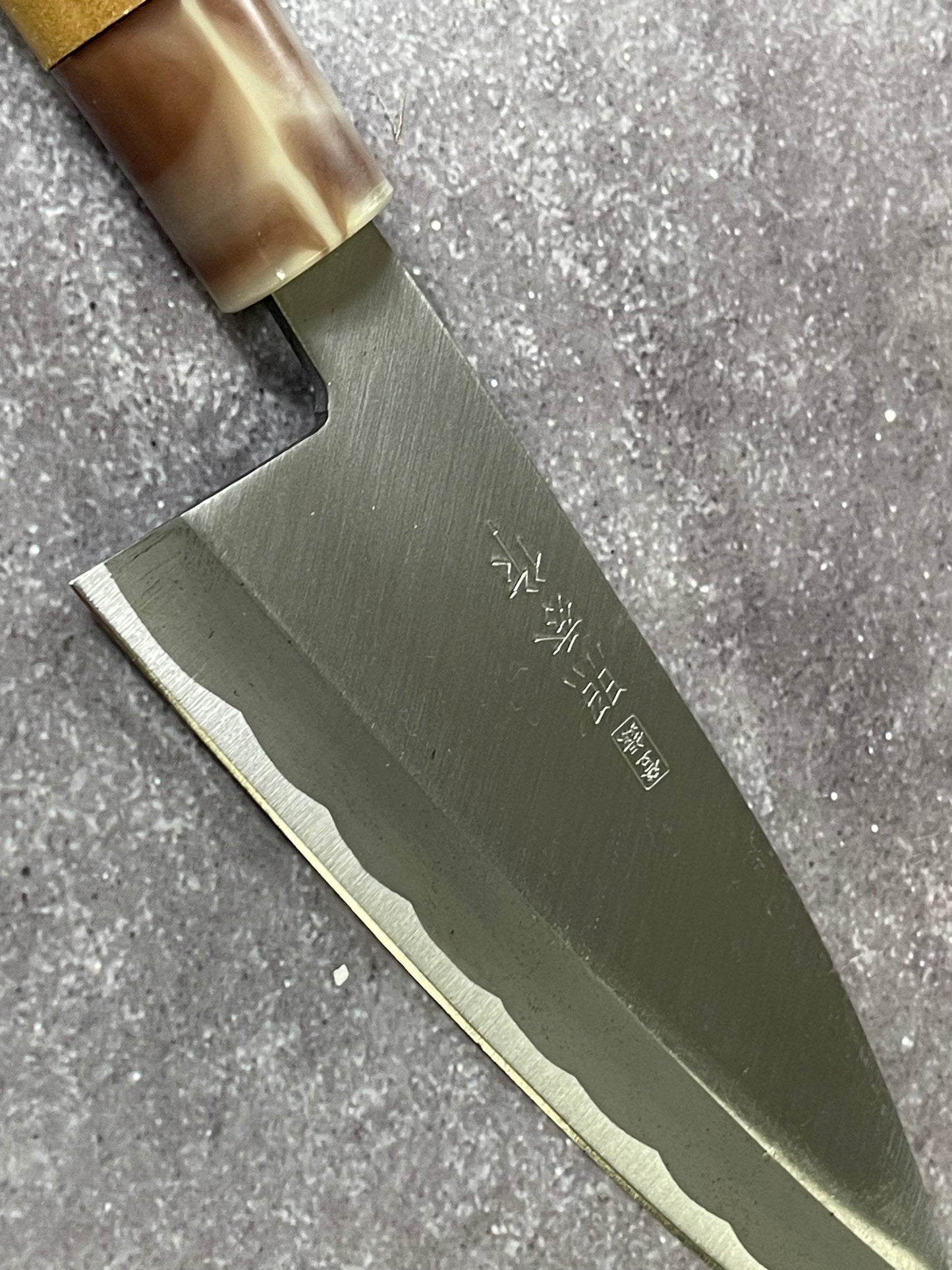 Vintage Japanese Deba Knife 150mm Made in Japan 🇯🇵 Carbon Steel 1660