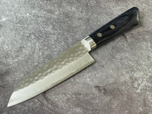 Load image into Gallery viewer, Masutani Kokuryu Ko-Santoku 130mm Blue Pakkawood Handle