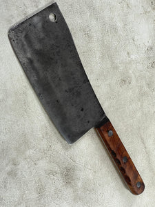 Vintage Butcher Cleaver Knife 200mm Carbon Steel Blade Made in USA 🇺🇸 1920