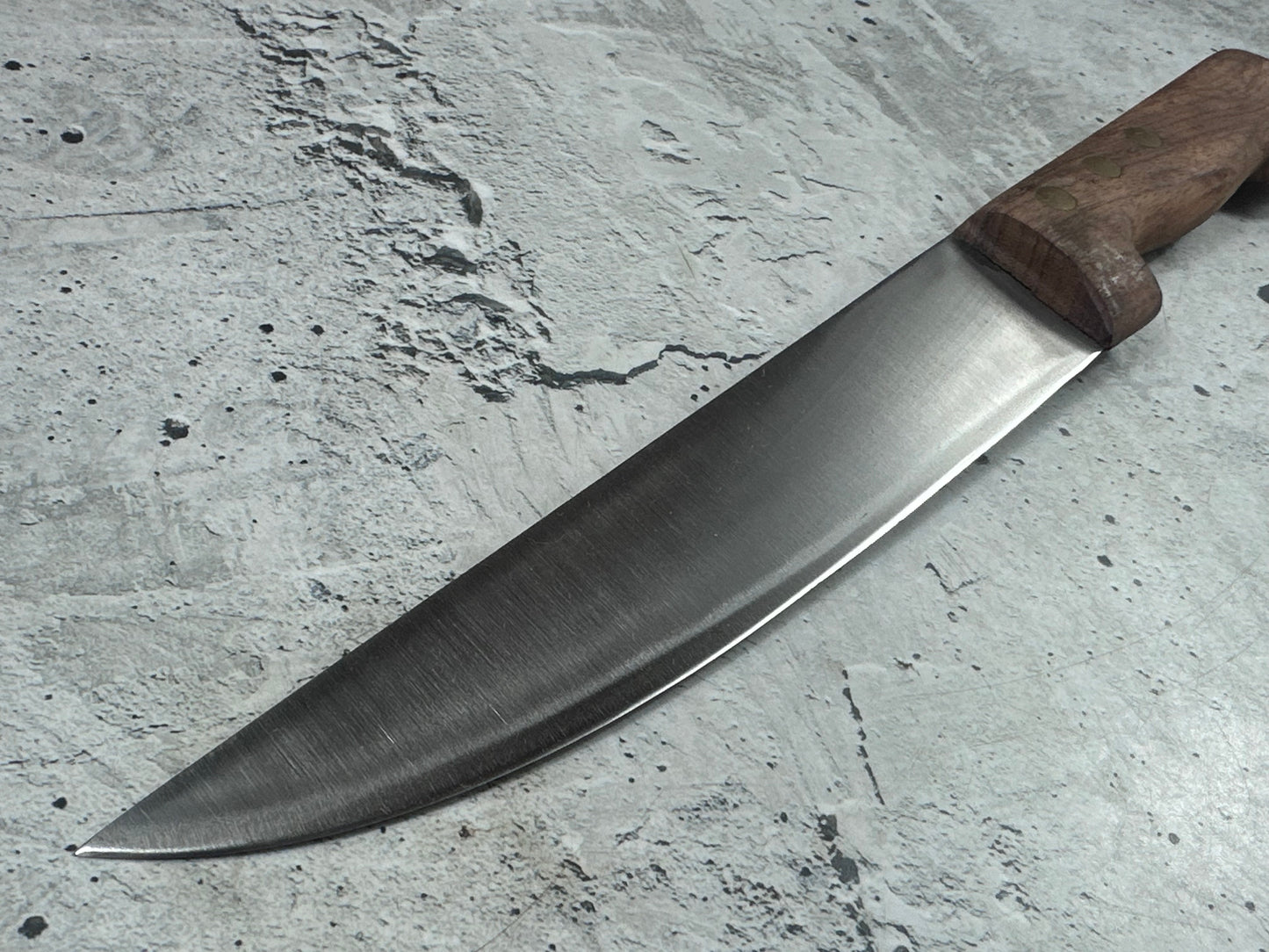 Vintage French Butcher Knife 200mm High Carbon Steel Made in France 🇫🇷 2039