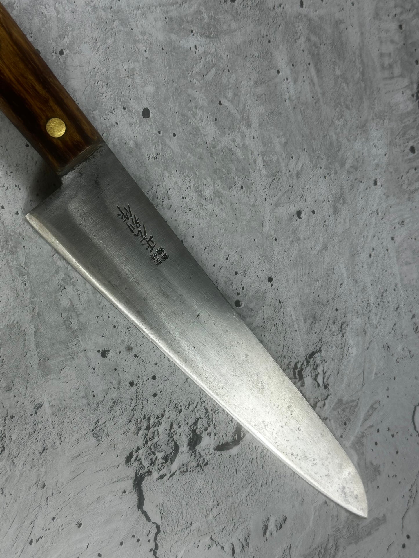 Vintage Japanese Gyuto Knife 270mm Carbon Steel  Made in Japan 2017