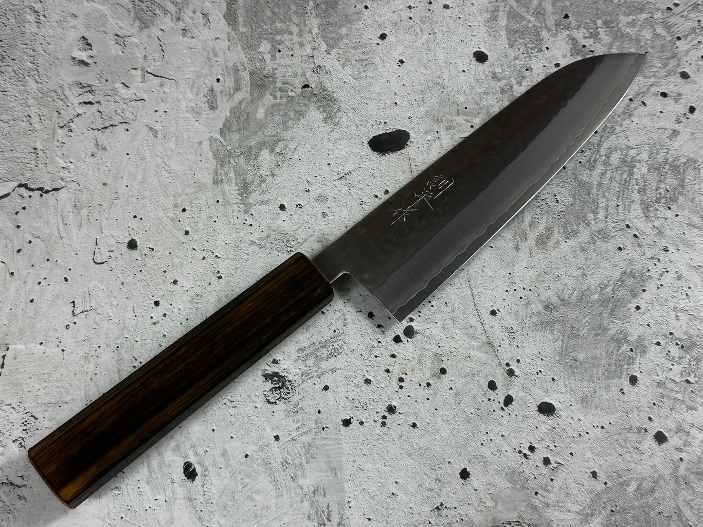Masutani Kokuryu Tsutime Gyuto 180mm  VG1 Steel Oak Handle