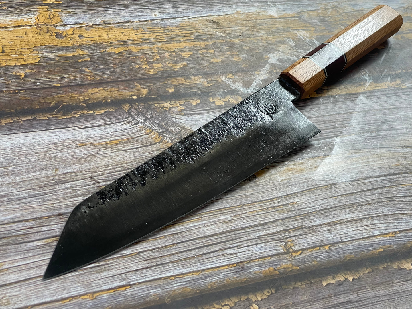 HG Blade Kiritsuke Knife 210mm Kurouchi Finish 1084 High Carbon Steel