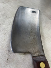 Load image into Gallery viewer, Vintage Dexter Butcher Cleaver Knife 220mm Carbon Steel Blade Made in USA 🇺🇸 1892