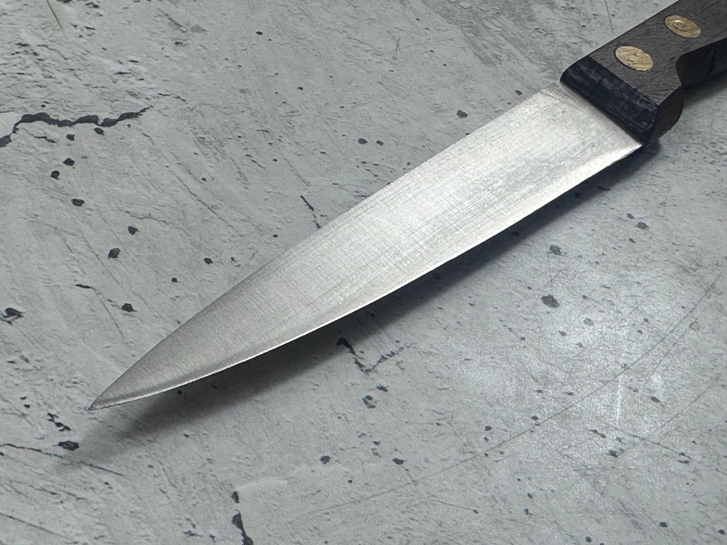 Vintage French Paring Knife 110mm Inox Steel Wood Handle 2213