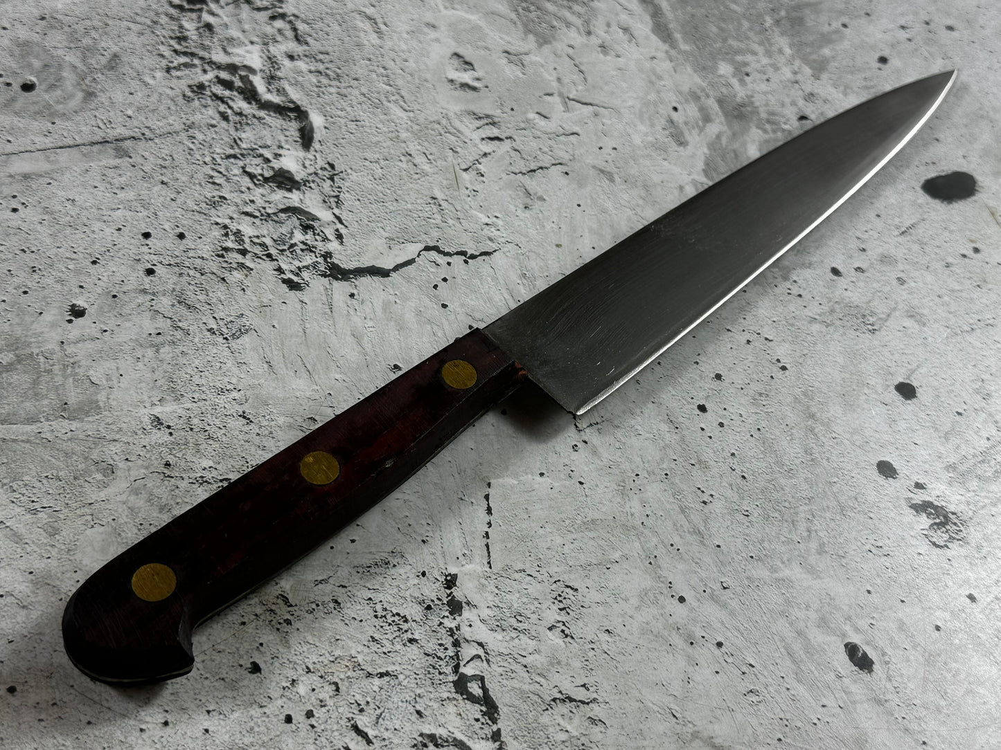 Vintage French Chef Knife 200mm High Carbon Steel Made in France 2034