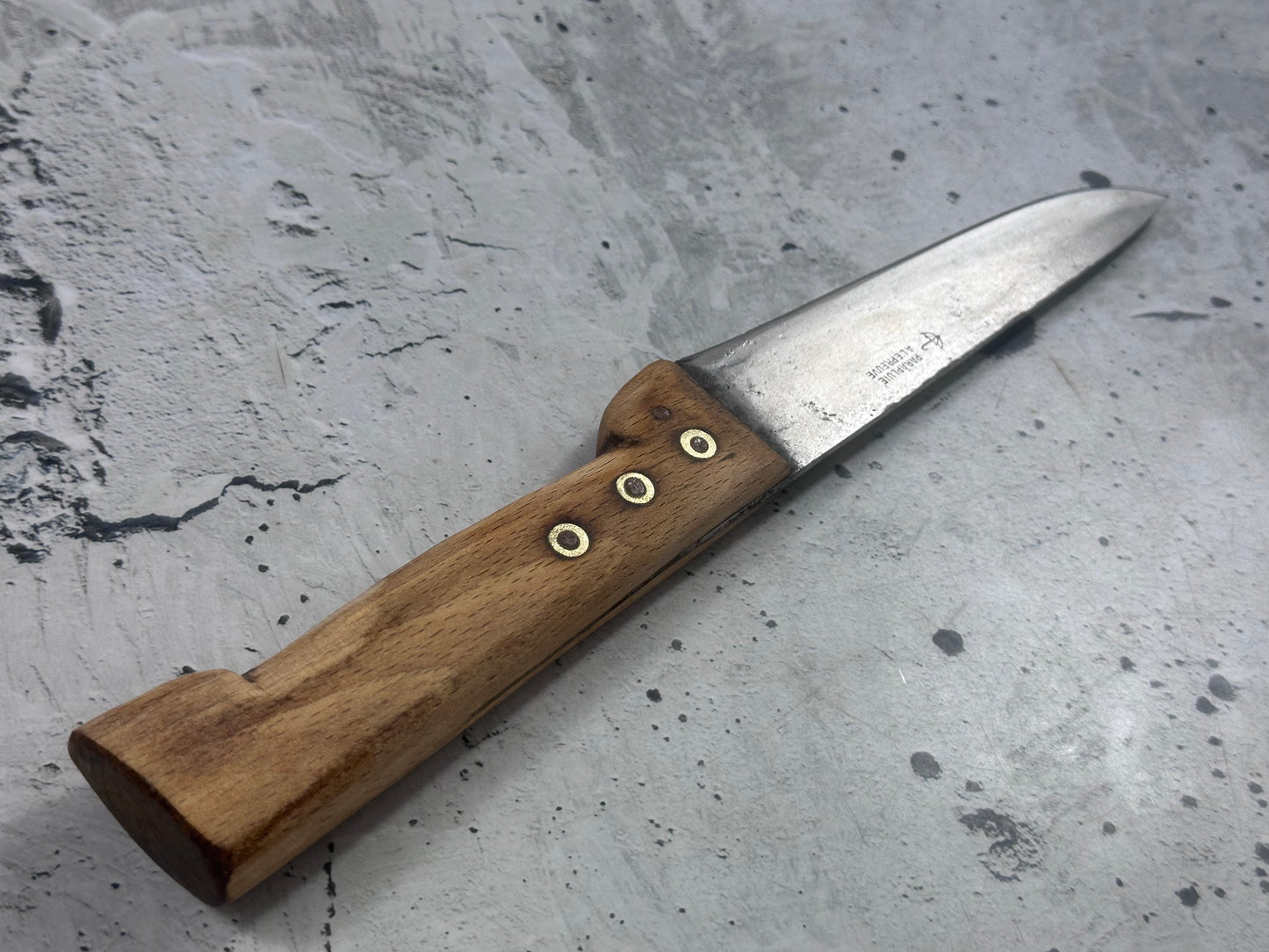 Vintage French Nogent Butcher Knife 140mm Carbon Steel 2169