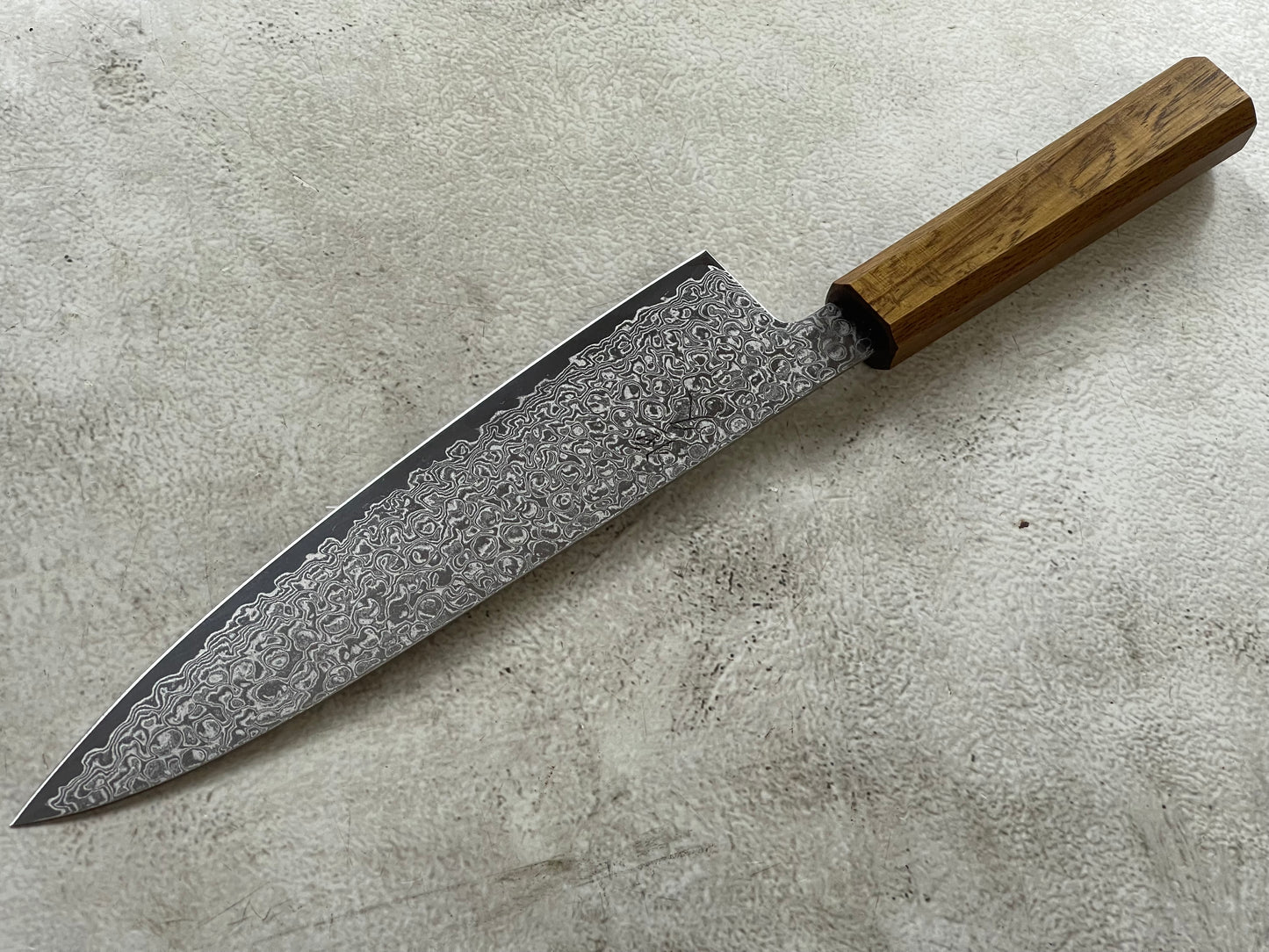 Tsunehisa ZA18 Damascus Gyuto 210mm Oak Handle Made in Japan 🇯🇵