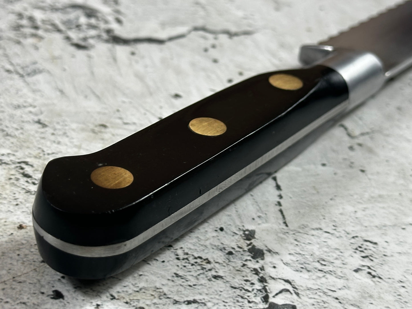 Vintage Sabatier Bread Knife 200mm High Carbon Steel Made in France 🇫🇷 2040