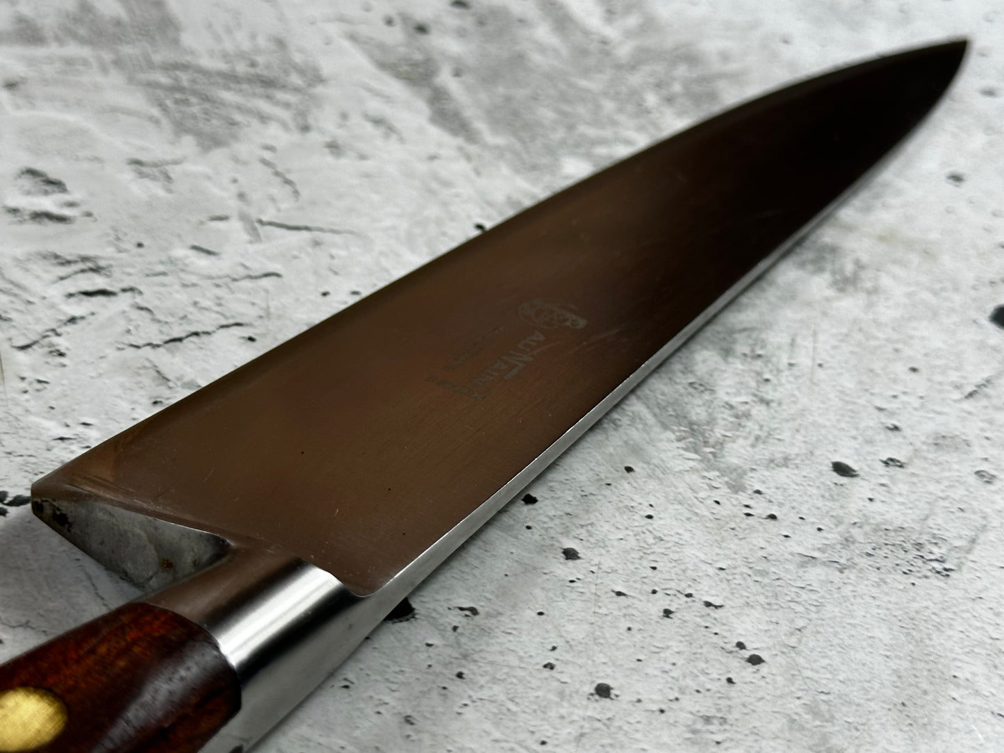 Vintage French Chef Knife 220mm High Carbon Steel Made in France 2035