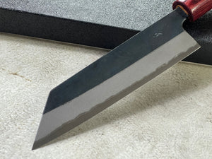 Muneishi Aogami 2 Iron Clad Kiritsuke 165mm Kurouchi Finish