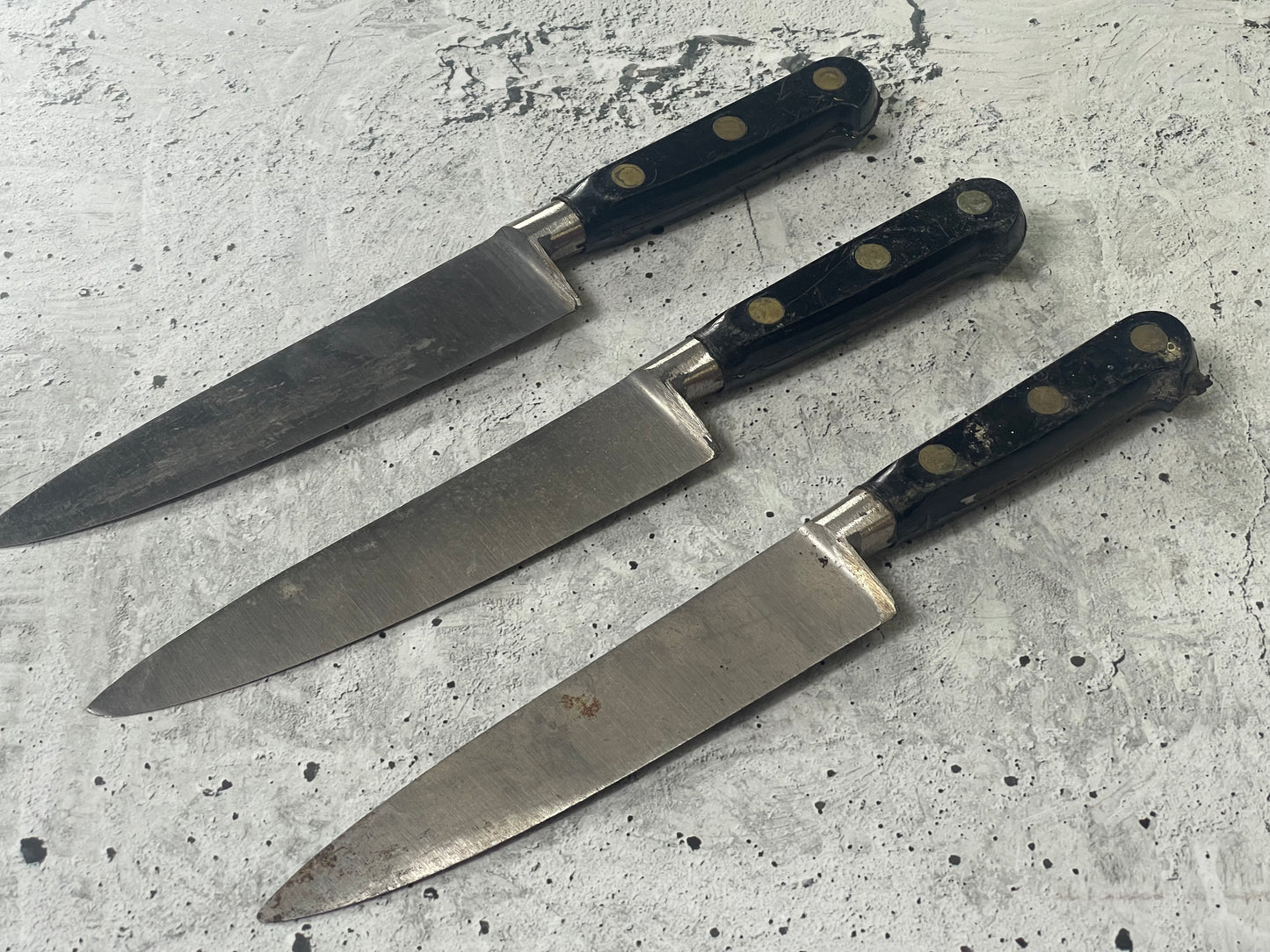 Knife Set Project unfinished French Sabatier Knife Set 3x Made In France 🇫🇷 1541