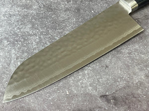 Masutani Kokuryu Santoku 170mm Blue Pakkawood Handle