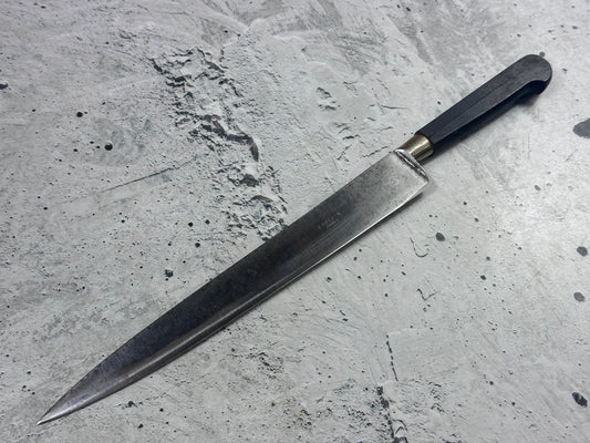 Vintage Sabatier Nogent Flexible Slicing Knife 230mm Carbon Steel 2186