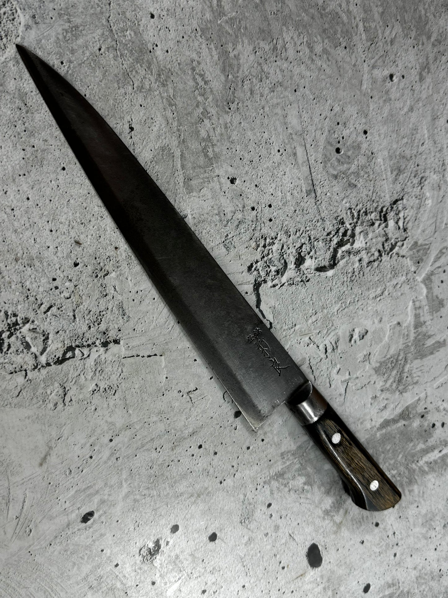 Vintage Japanese Gyuto Knife 250mm Carbon Steel  Made in Japan 2013