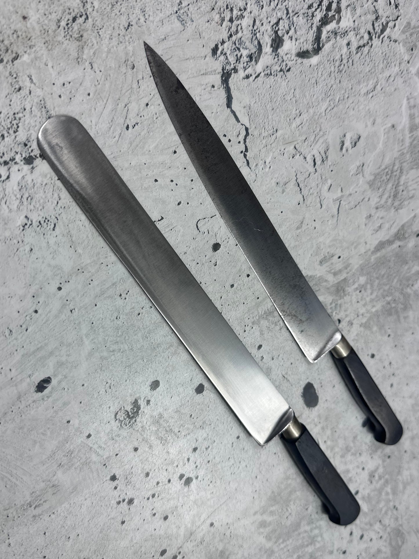Vintage Nogent Knife  Set 2x Carbon Steel Made in France 🇫🇷 2043