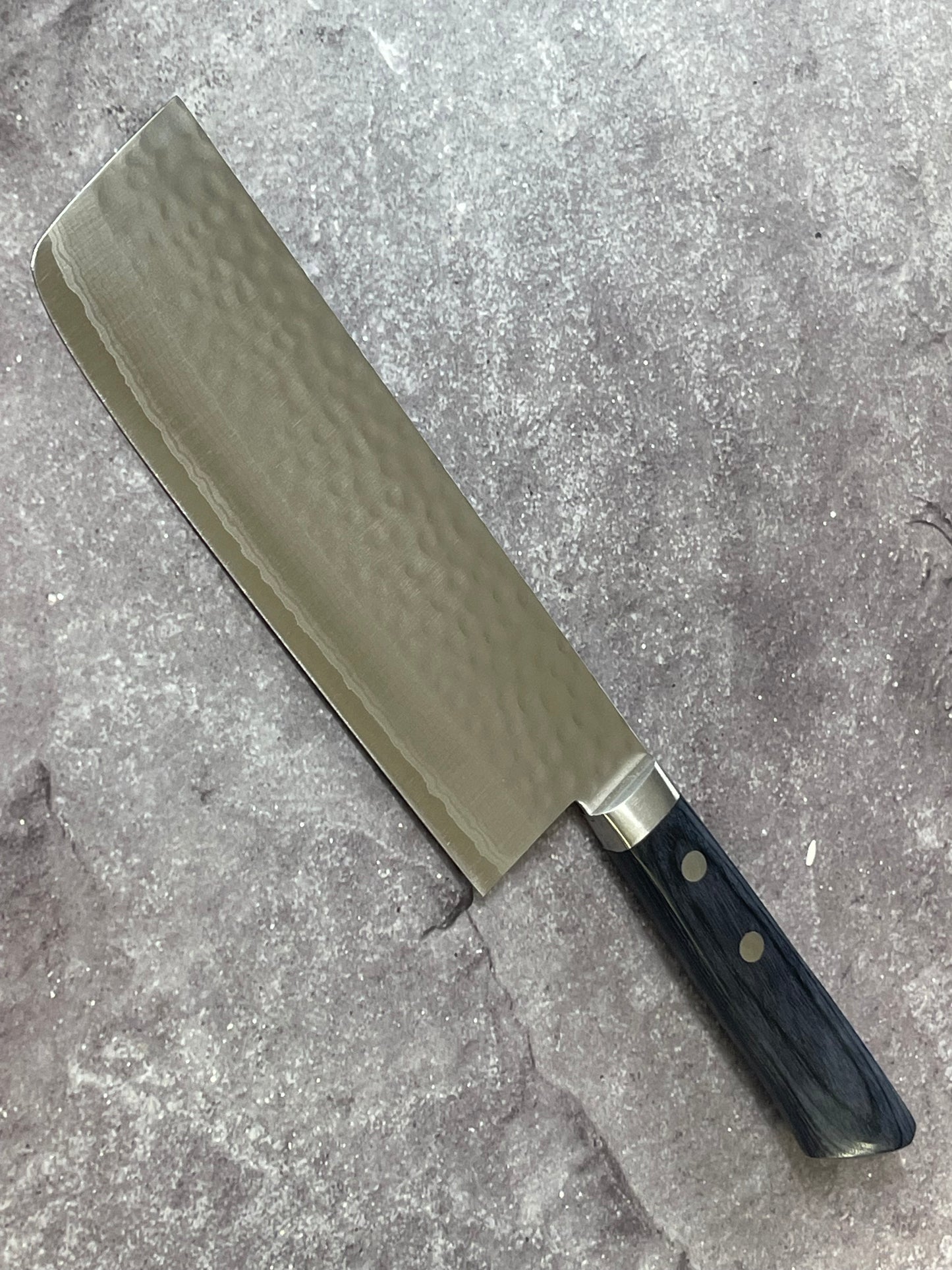 Masutani Kokuryu Nakiri 160mm Blue Pakkawood Handle