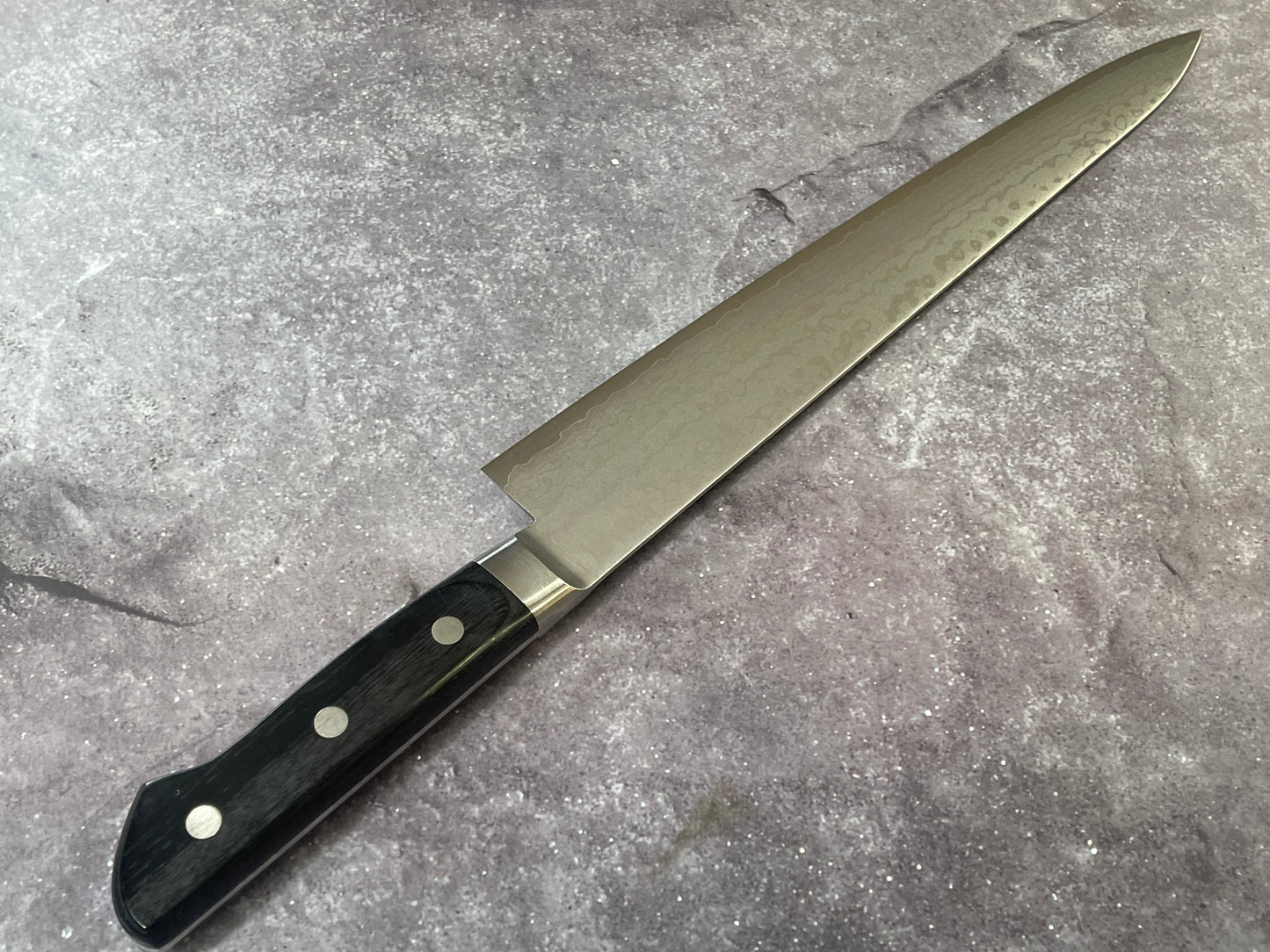 Tsunehisa VG-10 Damascus Sujihiki 270mm Oak Handle Made in Japan 🇯🇵