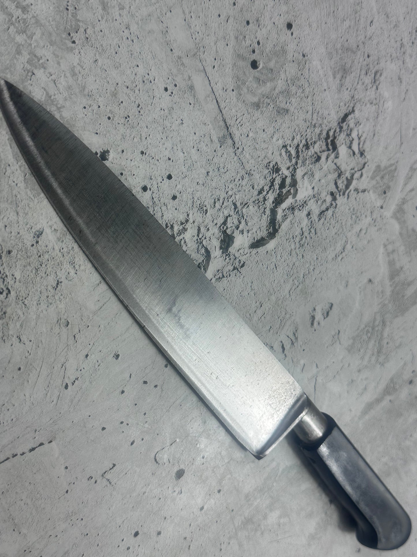Vintage French Chef Knife 200mm High Carbon Steel Made in France 2123