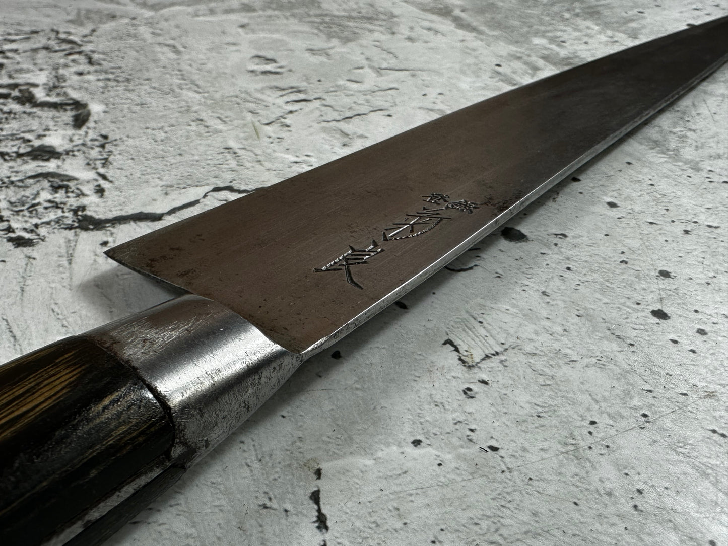 Vintage Japanese Gyuto Knife 250mm Carbon Steel  Made in Japan 2013