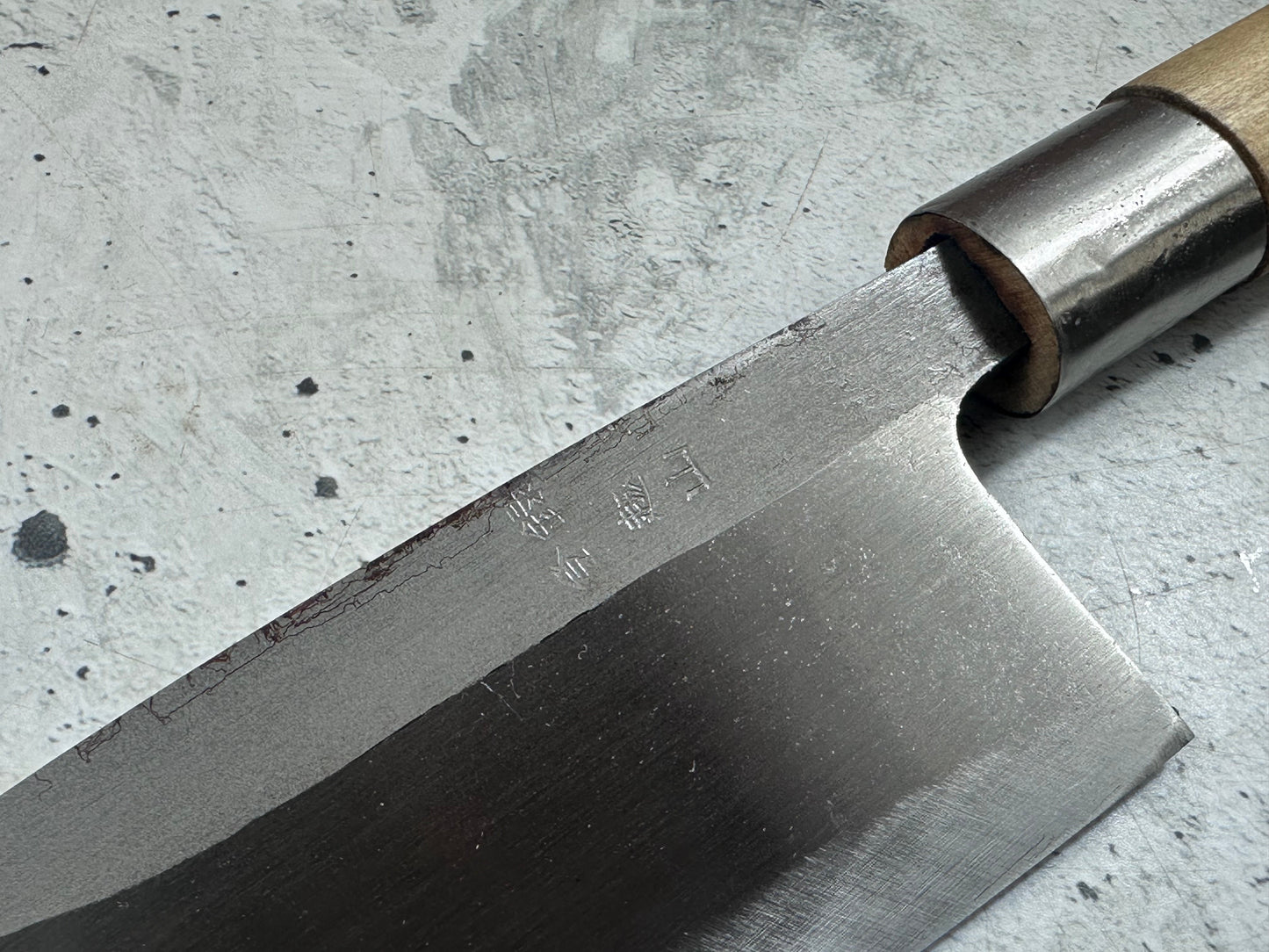 Vintage Sakai Takayuki Deba Knife 150mm Carbon Steel Original Box 2136