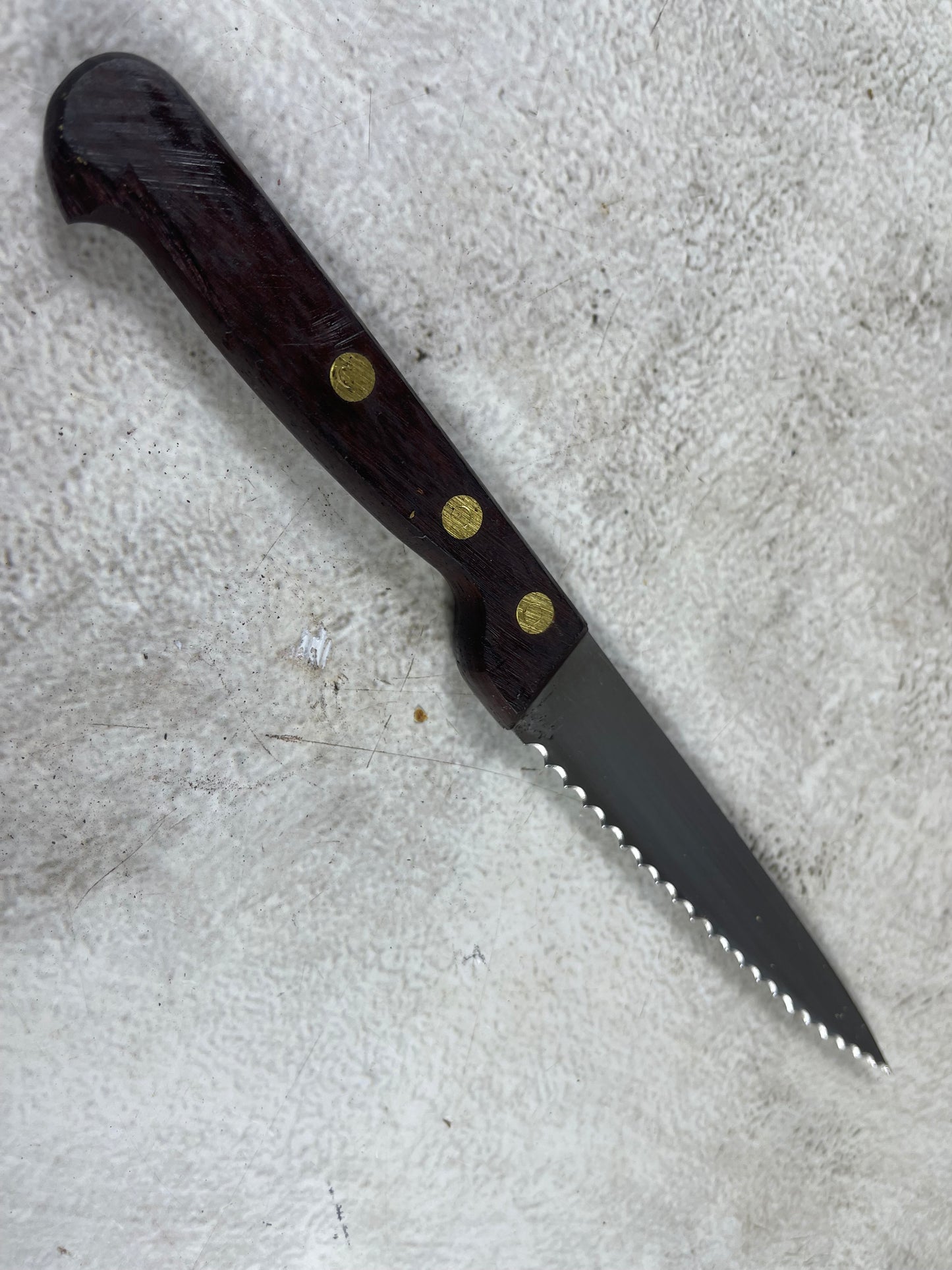 Vintage French Serrated Paring Knife Set 4x Made in France 🇫🇷 1987