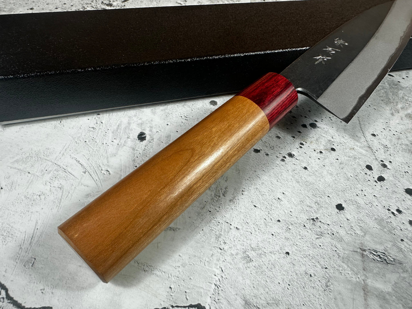 Muneishi Aogami 2 Iron Clad Gyuto 180mm Kurouchi Finish