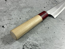Load image into Gallery viewer, MASAKAGE YUKI petty 150mm Oval Magnolia wood with Red Pakka wood