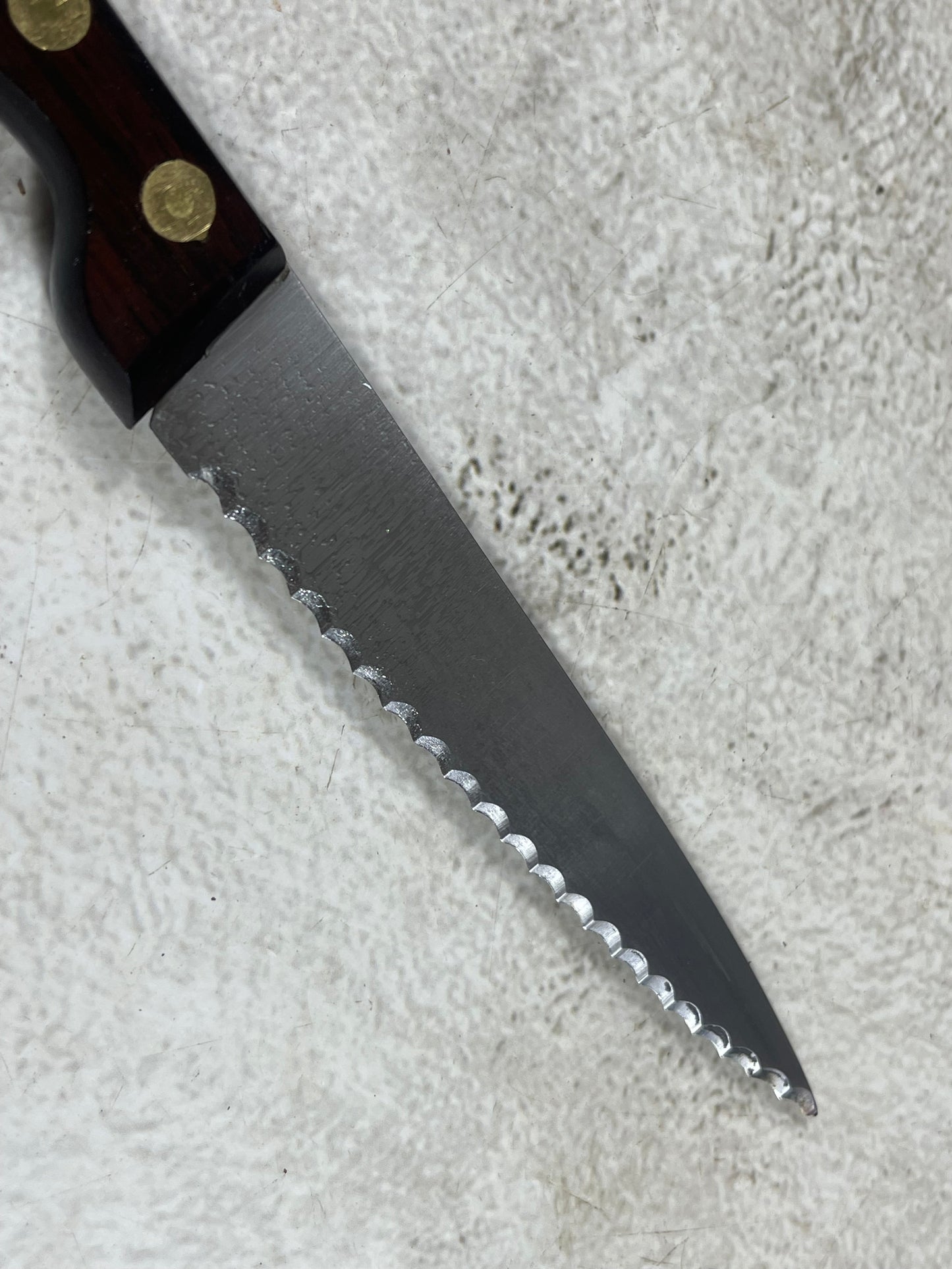 Vintage French Serrated Paring Knife Set 4x Made in France 🇫🇷 1987