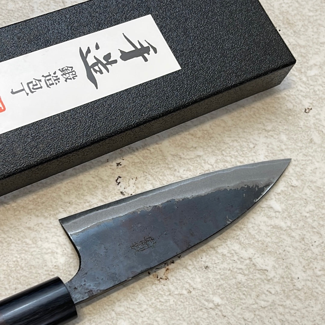 Tsunehisa Shirogami Kurochi Finish Ko-Bocho Knife 120mm - Made in Japan 🇯🇵
