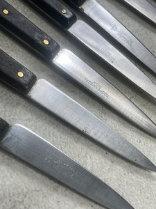 Vintage Sabatier Paring Knife Set 7x Made in France 🇫🇷 1917