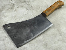 Load image into Gallery viewer, Vintage L.&amp; I. J. White Butcher Cleaver Knife 230mm Carbon Steel Blade Made in USA 1922