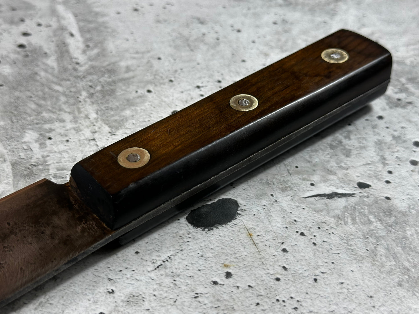 Vintage A. & L. Hofmann Butcher Knife 260mm  Carbon Steel Blade Made in German 2001