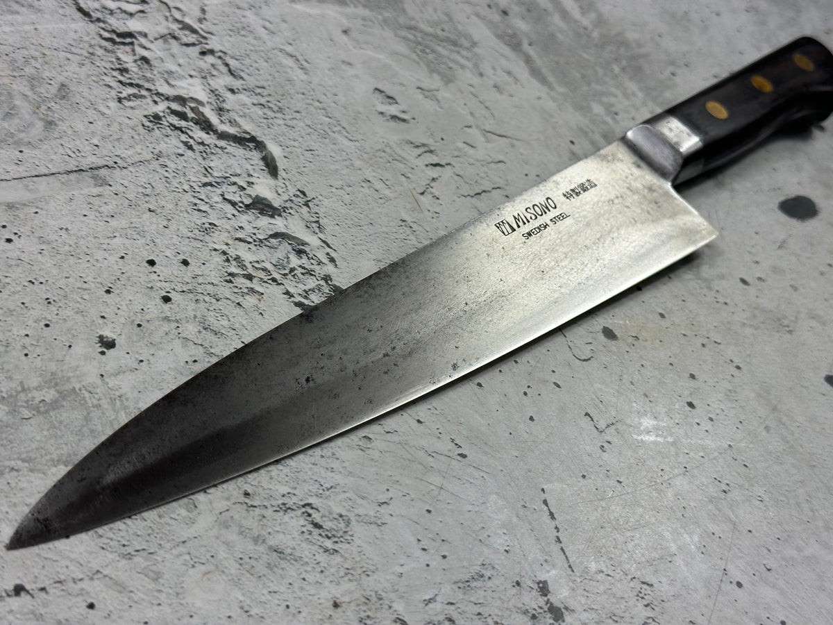 Vintage Misono (Nakata) Special Edition Gyuto 240mm Swedish Steel Timber Handle 2267