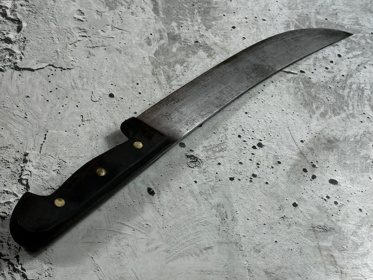 Vintage Gustav Emil Ern Butcher  Knife 250mm Made in Germany 🇩🇪 Cabon steel 2002