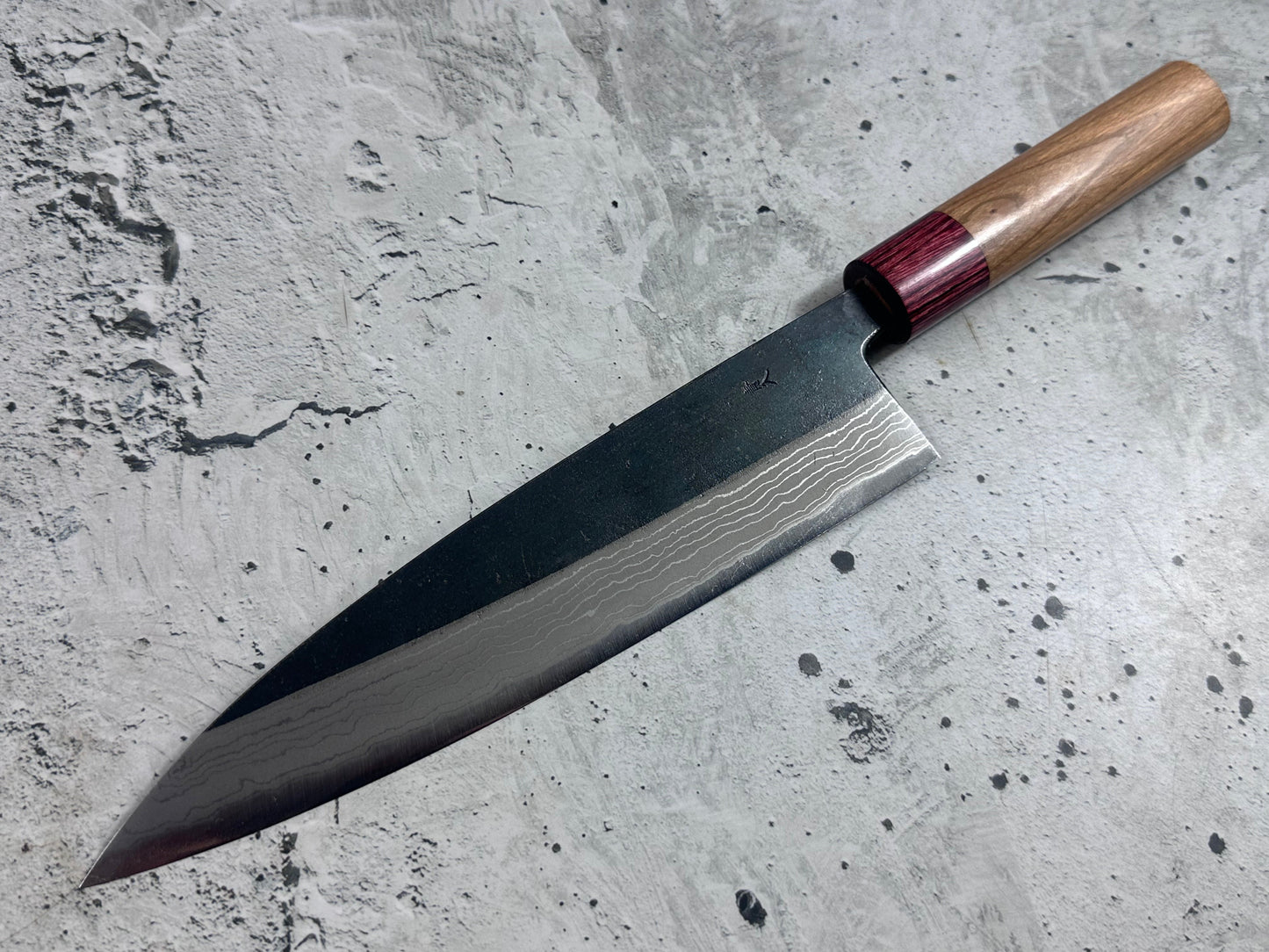 Muneishi Aogami Damascus Gyuto 210mm