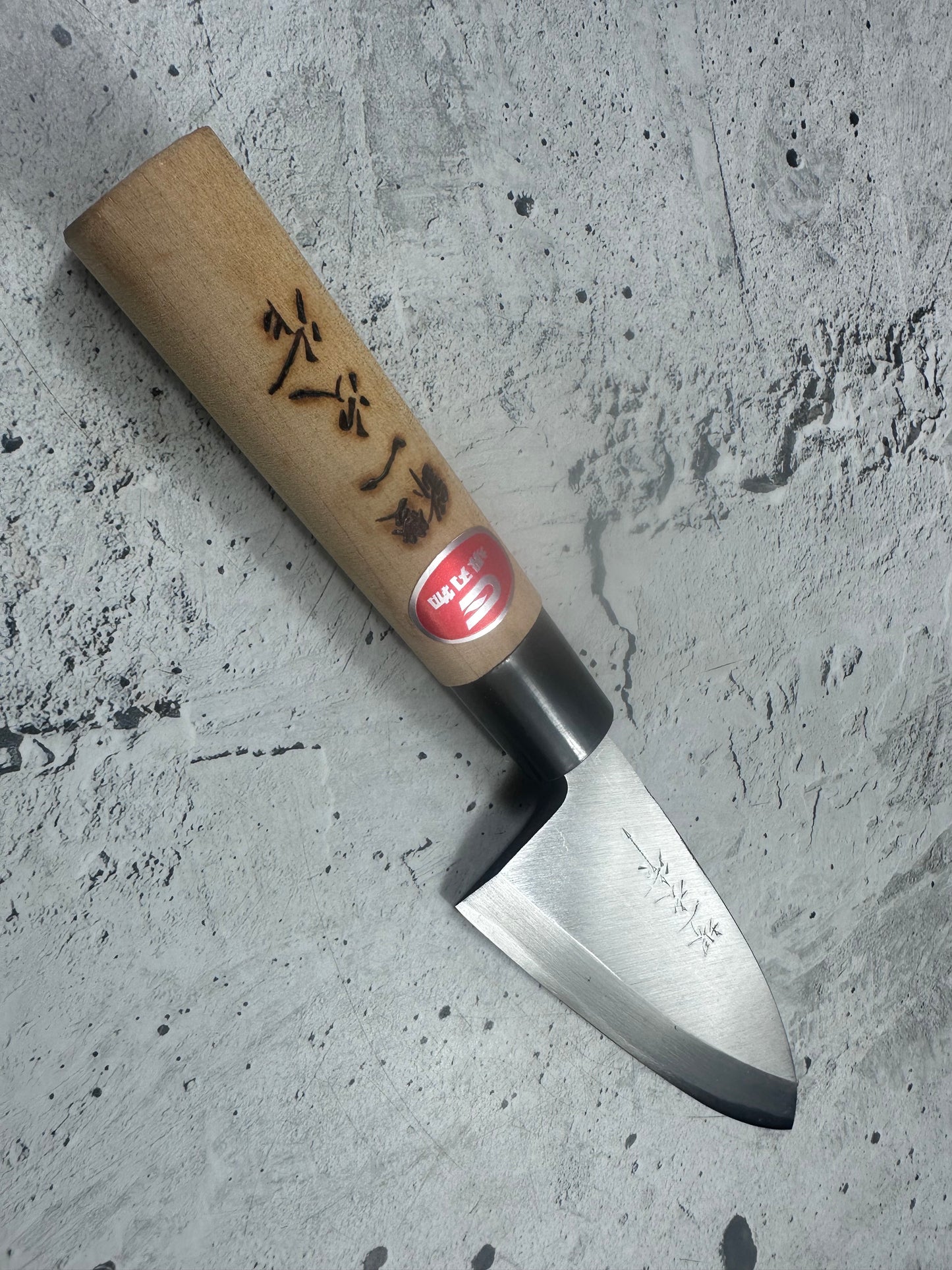 Vintage Sakai Ichiji Deba Knife Carbon Steel Wood Handle 2241