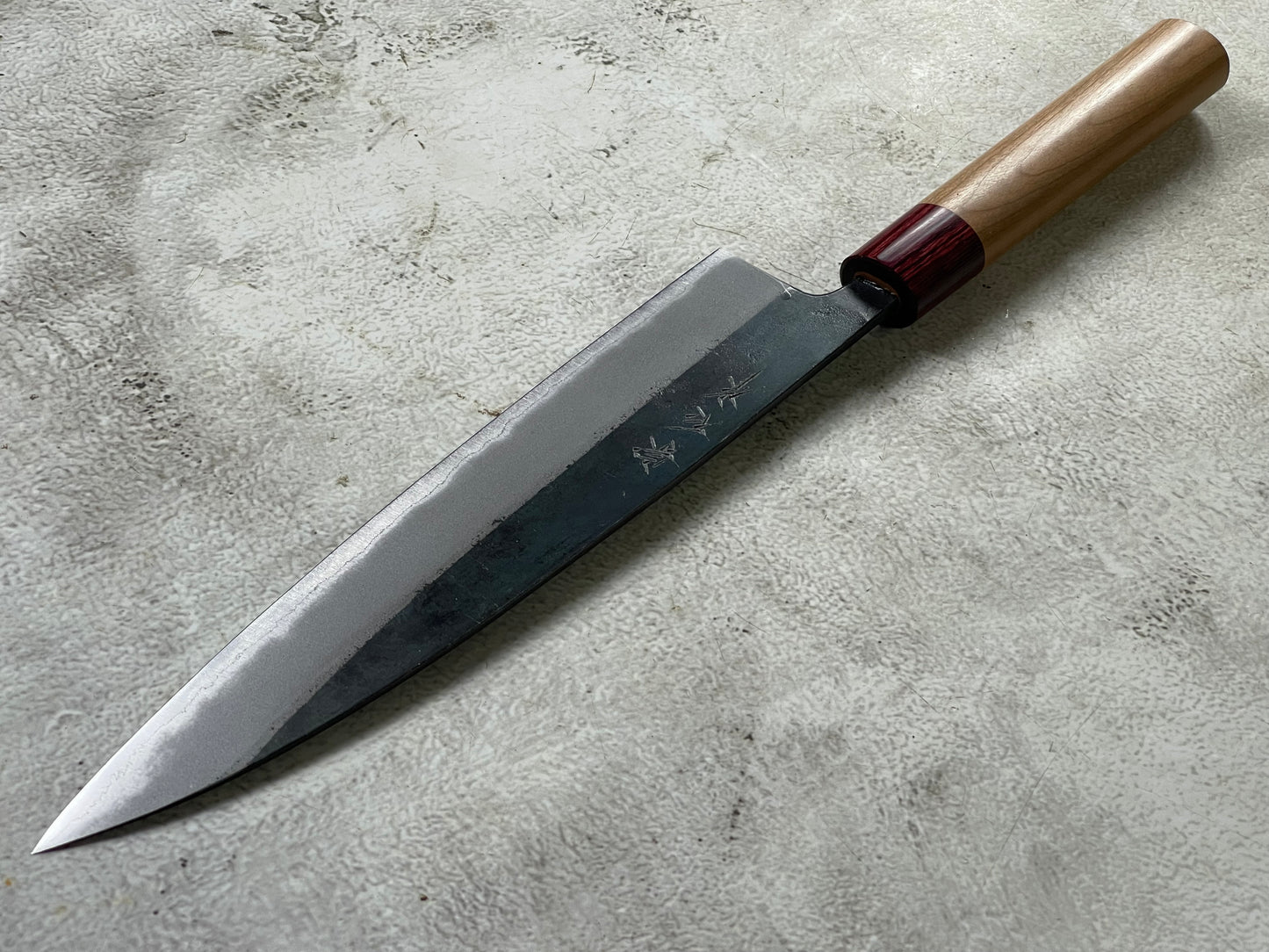 Muneishi Aogami 2 Iron Clad Gyuto 240mm Kurouchi Finish