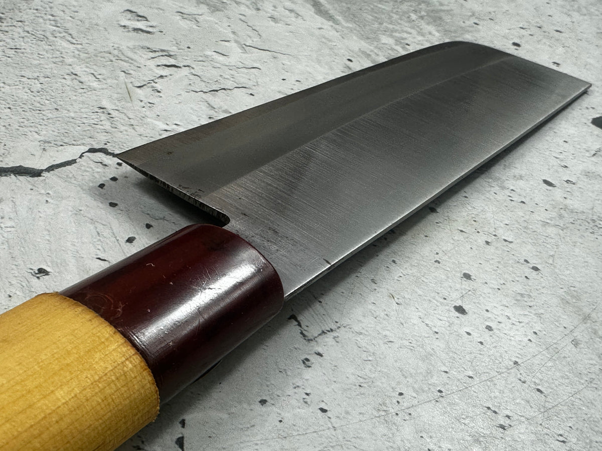 Vintage Sadomoru Nakiri Knife 160mm Carbon Steel  150mm 2353