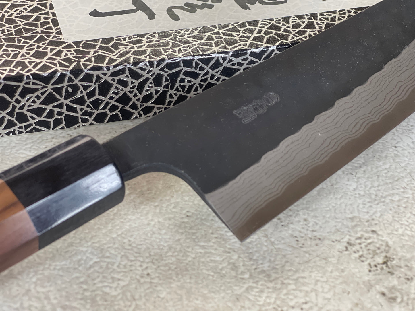 Yamamoto Black Gyuto Knife Aogami Super Steel 180mm Yamamoto  Pakkawood Handle - Made in Japan 🇯🇵