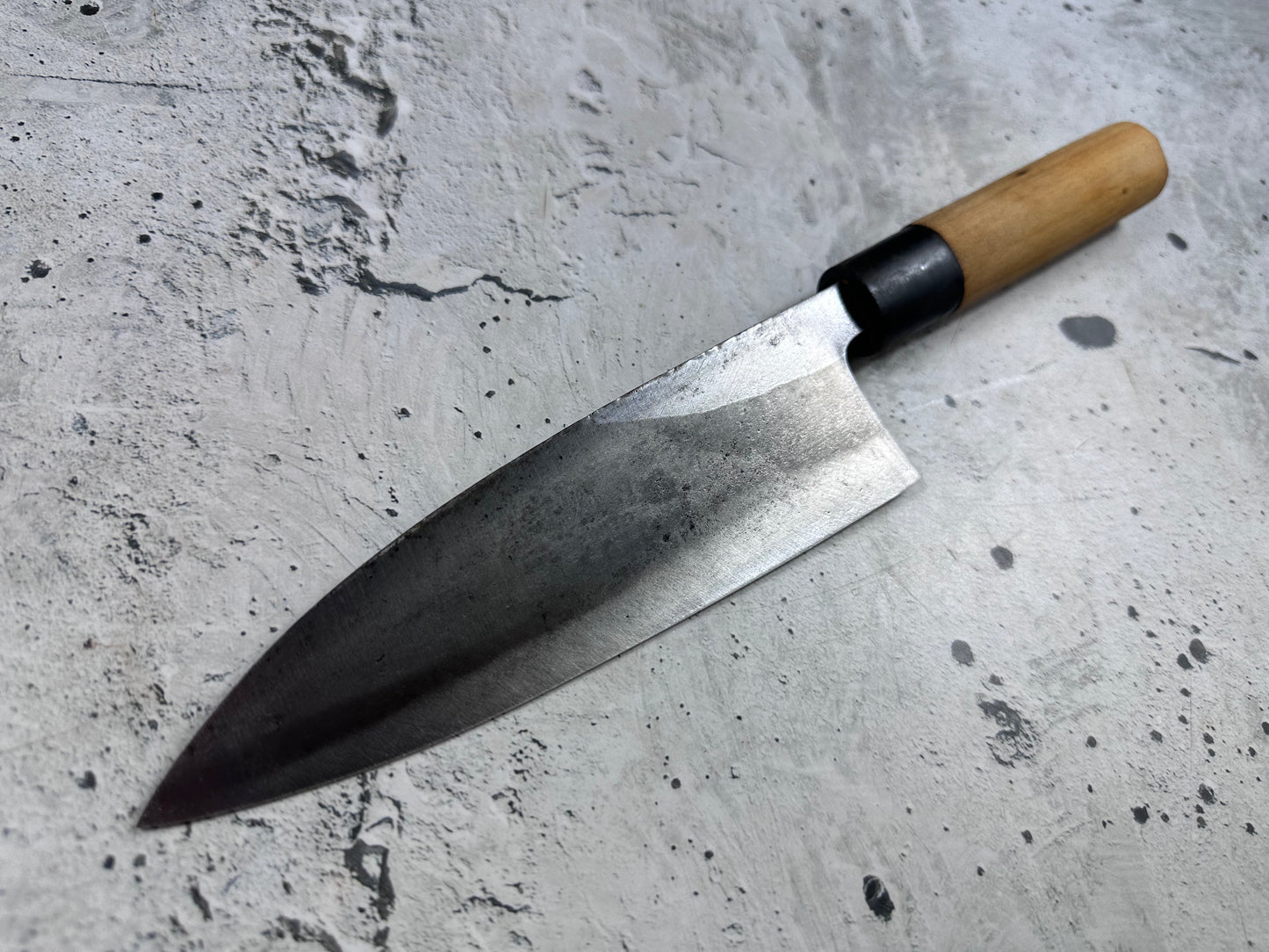 Vintage Sakai Sakamoto Deba Knife 170mm Carbon Steel 2145